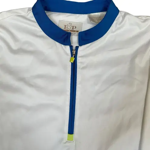 EP Pro Tour Tech Womens Size Medium Golf Pullover Shirt 1/4 Zip Long Sleeve White