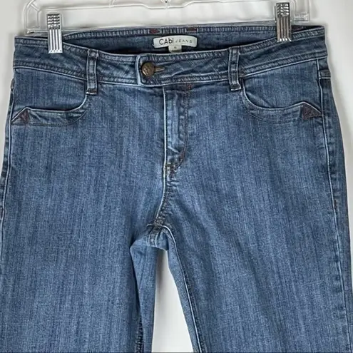 CAbi  Low Rise Medium Wash Bootcut Boho Hippie Festival Jean NWOT