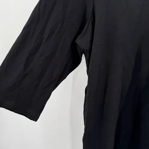 Hue SLEEPWEAR Pajama Shirt SZ 1X NWT Black Cotton Modal Blend Sleep Night Plus