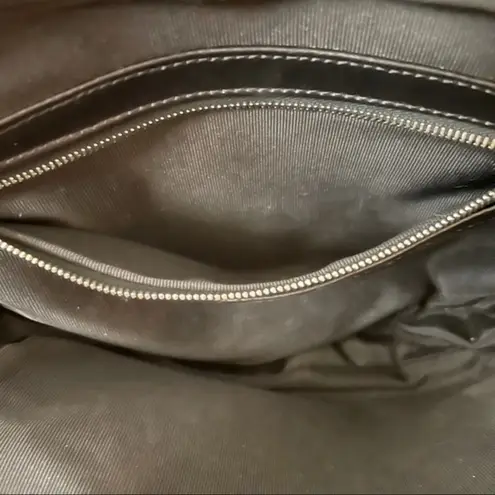 Johnny Farah Vintage New York Black Leather Handbag Purse Camera Bag