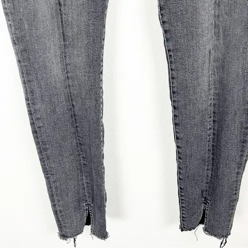 ALL SAINTS Grace Black Wash Split Fray Hem Jeans, Size 32