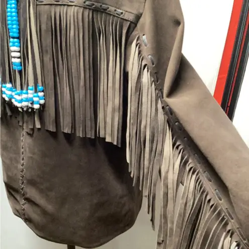 Leather jacket. Size XL. Brown