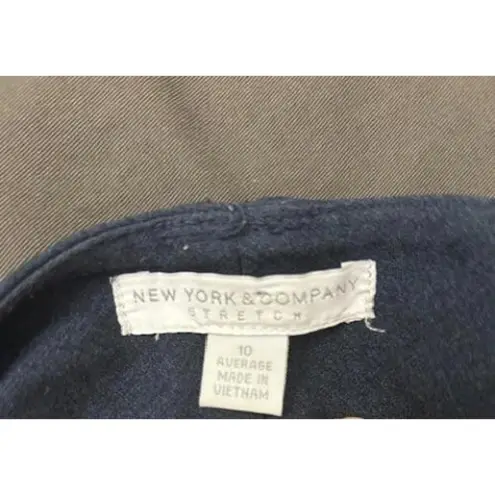 New York And Company Women’s Dress Pants Size 10 Blue | Classic Work Slacks | Offi