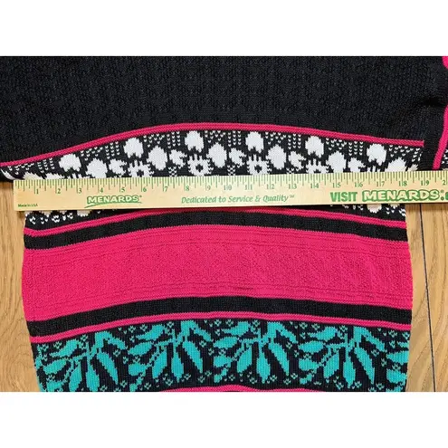 American Pride Flower Sweater Size Medium Colorful Classic Party Career Fun