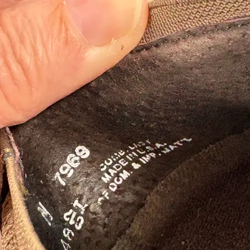 Munro  American Bronze Leather Flats Women’s 8N USA Made Slip On Ruffle‎ Toe - Image 12