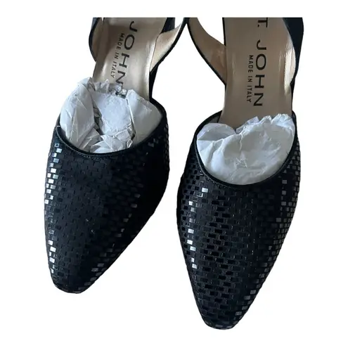 St. John Brand New Paillettes SlingBack Vintage Pump Heel Heel With Dust Bag 6.5B