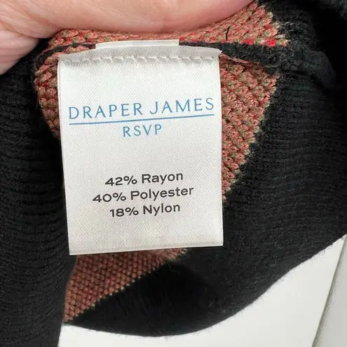 Draper James RSVP Sleeveless black floral flower Sweater Vest cozy plus size 3X