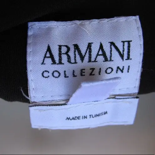 Armani Collezioni Black Silk Blend Pants
