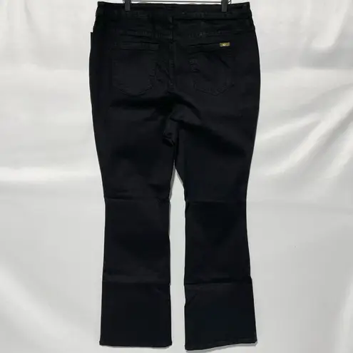 New IMAN Stretch Denim High Rise Full Length Bootcut Jeans Black Size 18W