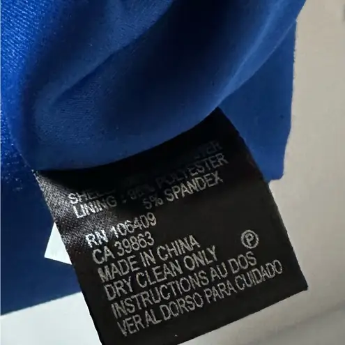 Tahari Arthur S. Levine Royal Blue Fit & Flare Dress Size 6 |