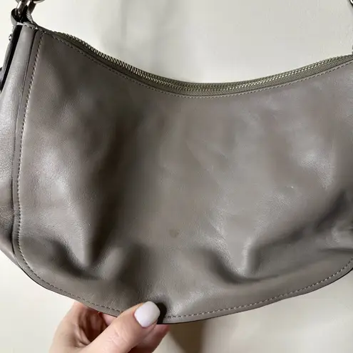 Coach Grey Baguette Shoulder Bag