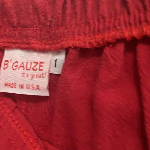FINAL MARKDOWN B’gauze red capris 1 small