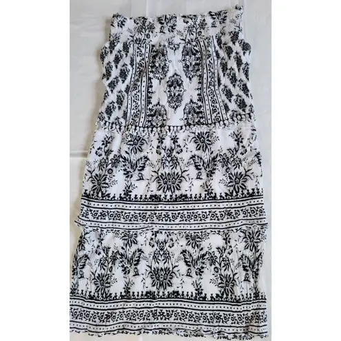 INC INTERNATIONAL CONCEPTS Women's Tiered Skirt Size Medium White