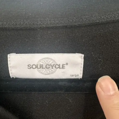 SoulCycle West End Washington DC Large Black Spellout Pullover Sweatshirt