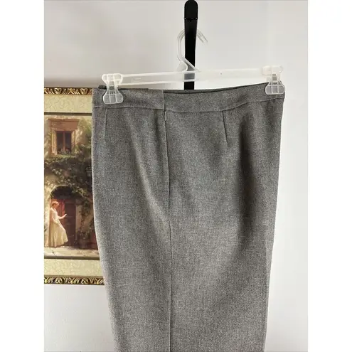 Le Suit Essentials Women’s Slacks Chino Pants Gray Size 12 Flat Front Wide Leg