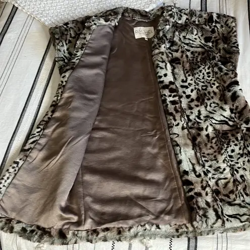 Rachel rachel roy • animal print faux fur vest Black Size XS