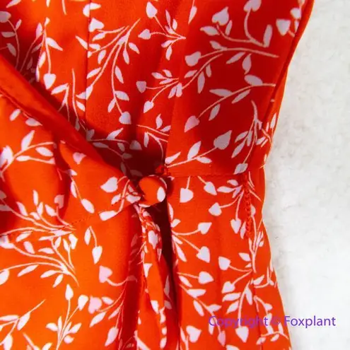 New! Cupcakes and Cashmere Women's Kiley CDC Wrap Dress with Ruffles Red Size L