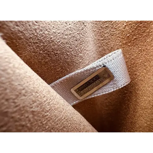 Jimmy Choo Coin Case Wallet Zip-Around Floral Pattern LISE-Z Card Holder Purple