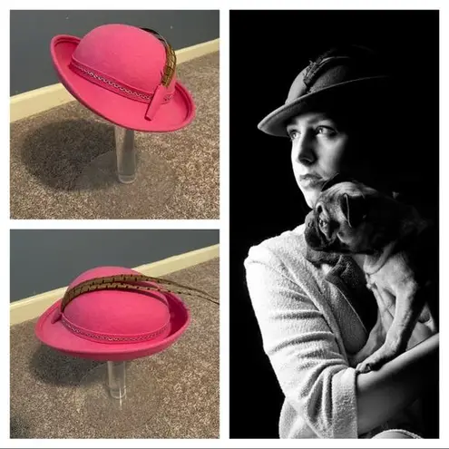 30s Bubblegum bowler hat Pink