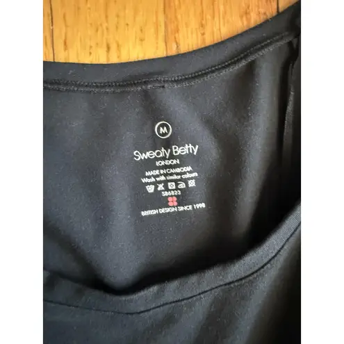 Sweaty Betty Romper Womens Medium Black Long Sleeve Activewear Pockets