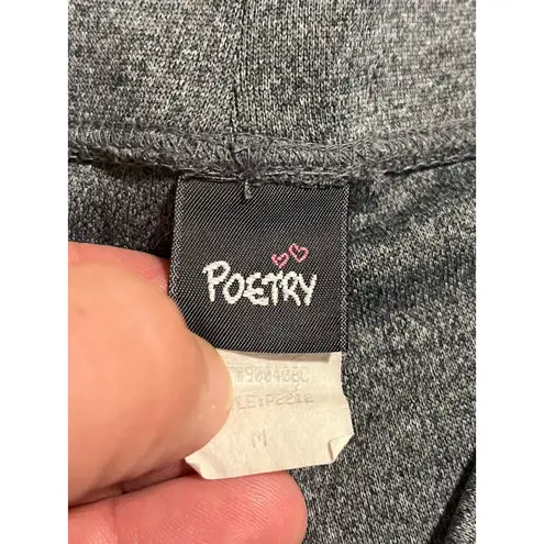 Poetery Flared Leggings Womens Size Medium Gray Heathered Stretch Yoga Pants