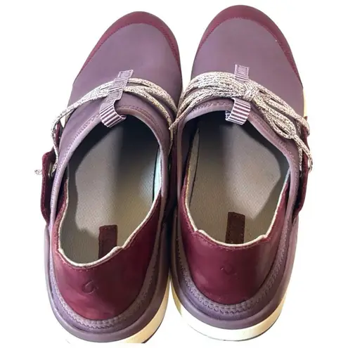 OluKai Miki Li' Mauve Plum Womens sz 9.5 Leather Quick