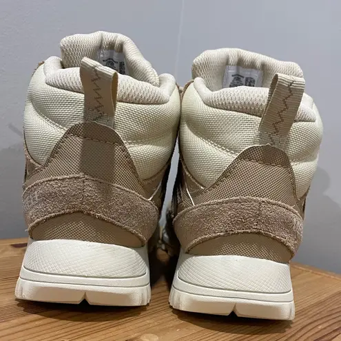 Merrell Wildwood Hiking Boots Mid Leather Waterproof Tan Reed Size 8