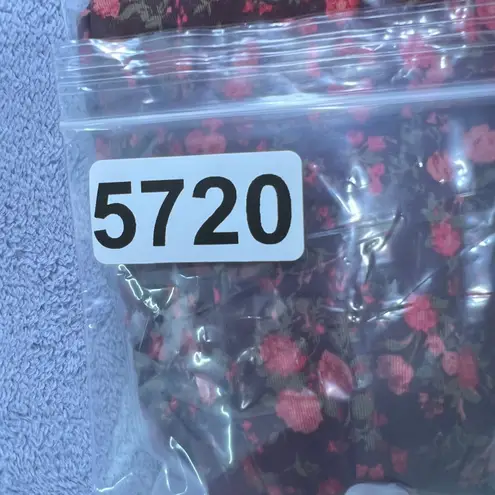 Free People Intimately Kaya Print Cutout Bodysuit Chocolate Combo Womens Medium Red