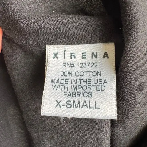 Xirena Finnian Strapless 100% Cotton Midi Maxi Dress Size XS Full Skirt Ribbed Blue