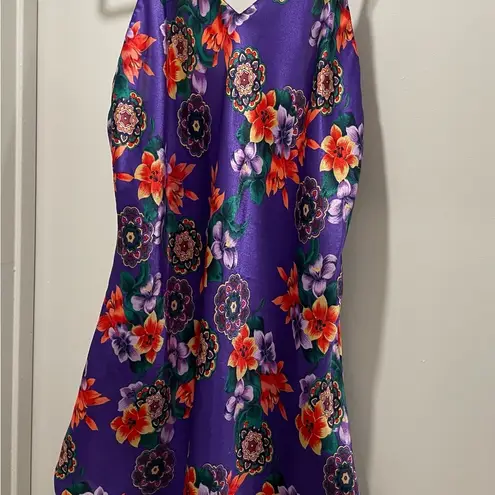 VTG 90s Fairycore Purple Multicolored Floral V