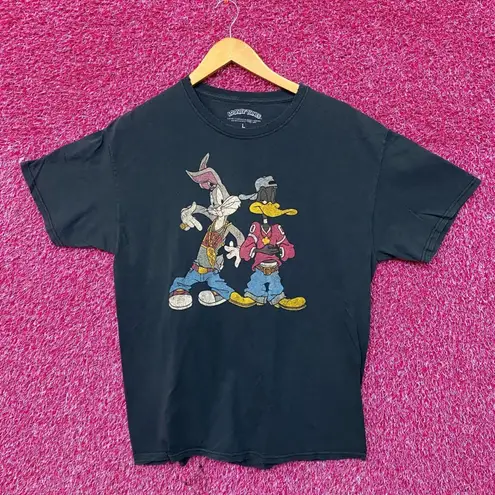 Looney Tunes Bugs Bunny Daffy Duck Criss Cross Parody Tee L