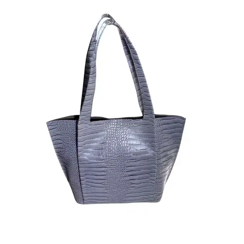 Worthington NWT Beth Croc Embossed Shoulder Bag/Purse- Gray ***Item: P1