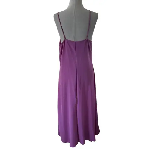 See You Monday Purple A-Line Below The Knee Dress Women Size Large | 61-77