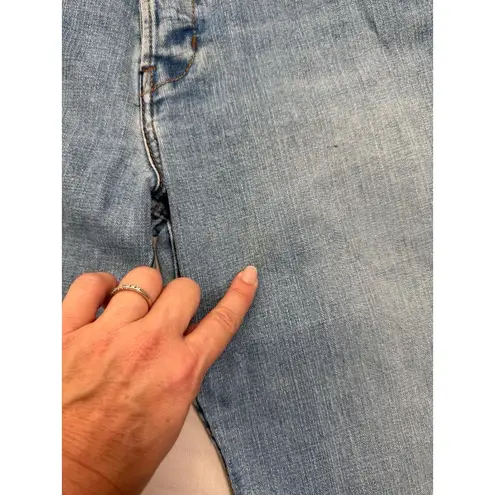 Levi Strauss SIGNATURE Juniors Size 9 Light Blue Denim Low Rise Flare Jeans