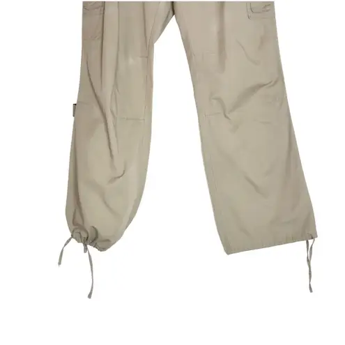 Daisy Fuentes VTG 90’s Y2K Khaki Mid Rise Wide Leg Parachute Utility Cargo Pants