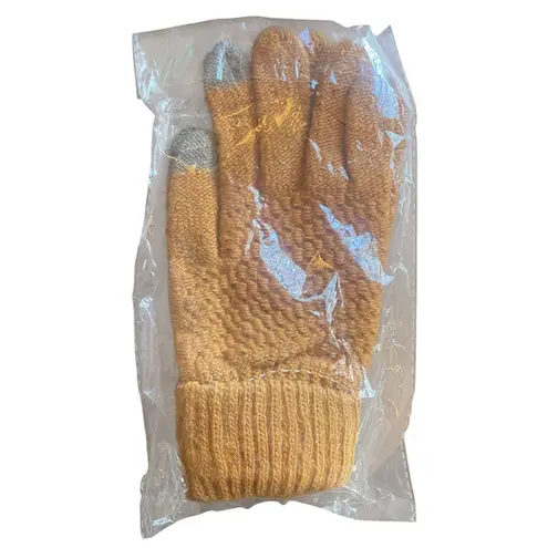Touchscreen Gloves Unisex Burnt Orange Knit Winter