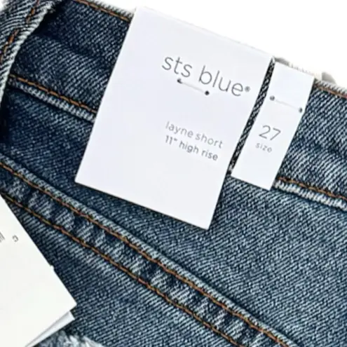sts blue NWT STITCH FIX Layne Jean Shorts Raw Hem High Rise Women’s Sz 27/4