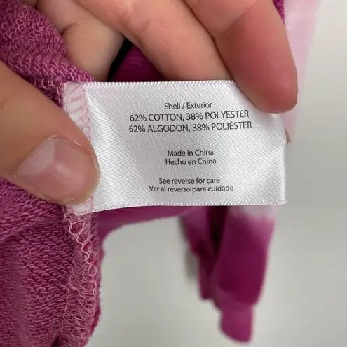 Wildfox  Woman's Sz XS Pink‎ Hooded Ombre Sweatshirt Lounge Wear Cozy Comfy