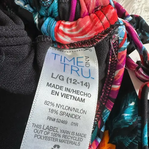 Time and Tru Floral One Piece Swimsuit