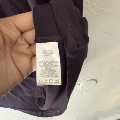 Logo Layers Dress Womens Large Sleeveless Tunic Rayon Spandex Stretch Layering Purple