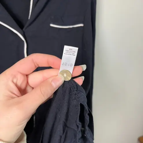 Cosabella Navy Blue Long Sleeve & Pant Pajama Set Women's Small