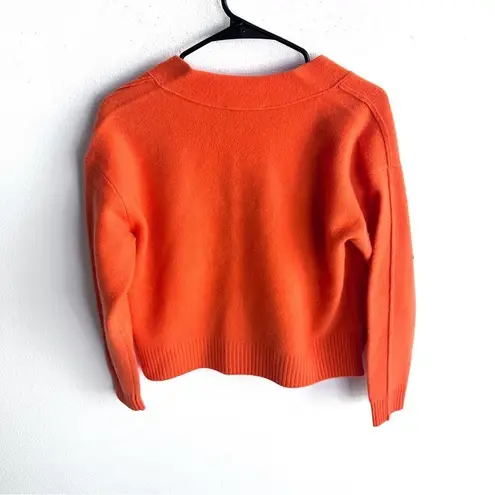 Everlane  Small Orange The Good Merino Wool Cardigan