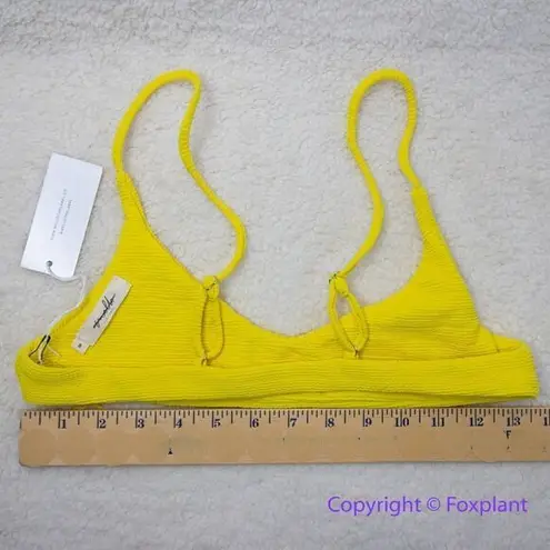 NEW Mello the Label * Free People yellow bikini top, size S Yellow