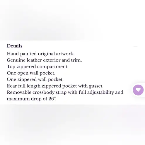 Anuschka New Hand Painted Leather RFID Camera Crossbody Bag Magical Wings