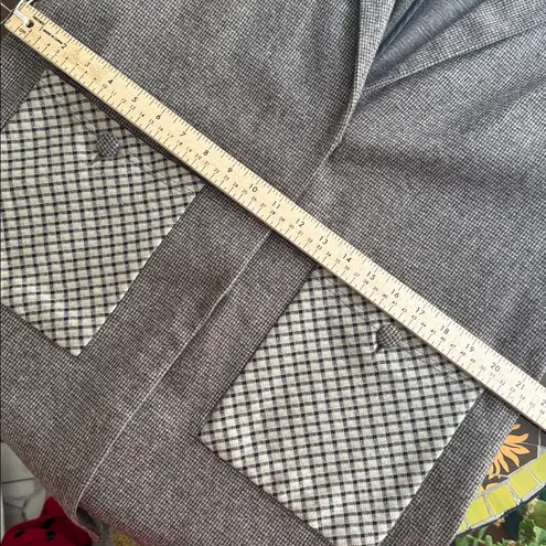 HARLY Women's Brown Coat with Patterned Pockets Sz: M Size M