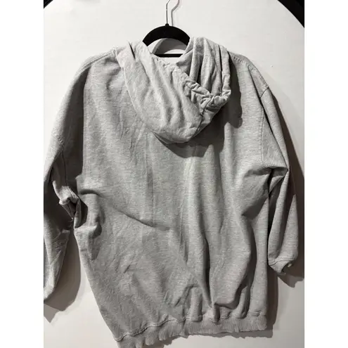 BRAVE SOUL LONDON Grey Oversized Hoodie Sweatshirt Women Size 22 Gray
