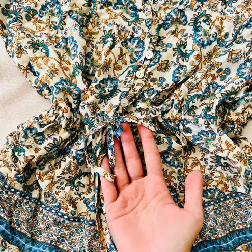 Boutique Adjustable Boho Paisley Romper