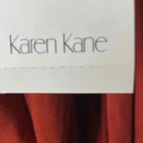 Karen Kane NWT WO SIZE 3X RUST COLOR SUPER SOFT BLOUSON SLEEVE TWIST TIE HEM