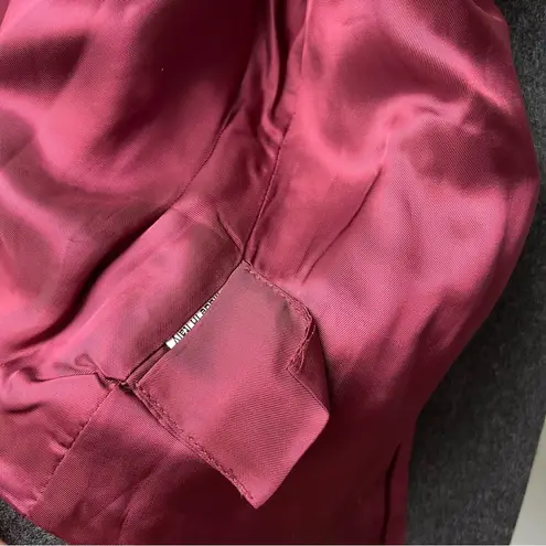 Vintage Wool & Alpaca Cropped Charcoal Grey Jacket Gray Size XS