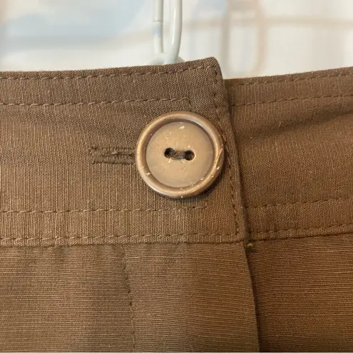 Emma James Brown Bootcut Mid Rise Waist Pressed Leg Trousers Slacks Pants